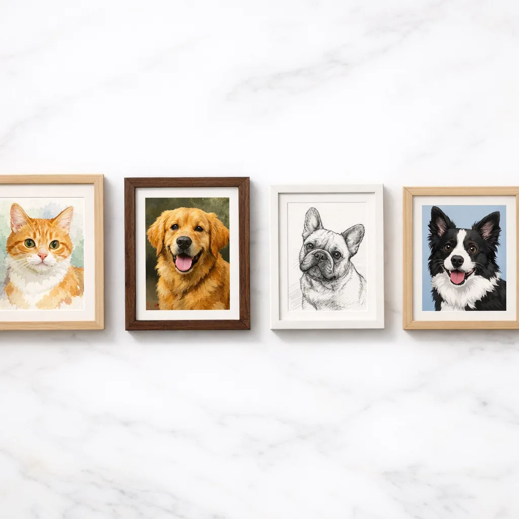 Pet Portrait Websites Compared: Crown & Paw, West & Willow, Splendid Beast — and What to Actually Look For