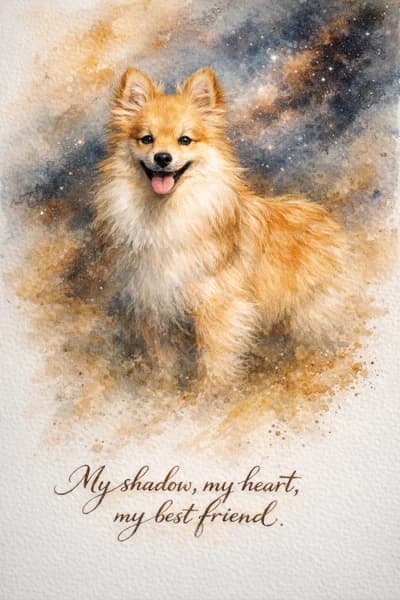 Cosmic — Pomeranian portrait transformation