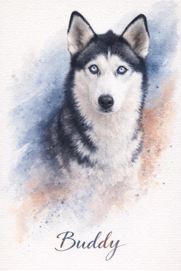 Luna — Watercolor portrait